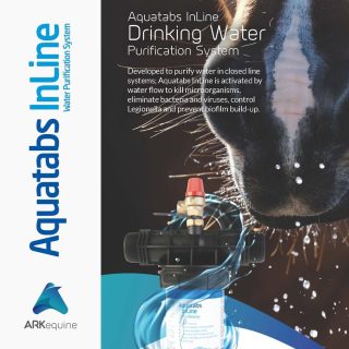 Our Grooms’ Canteen sponsors, @arkequine is delighted to announce the arrival of Aquatabs InLine, a new water purification system that kills microorganisms, bacteria, and viruses in a closed-line water drinking system. Want to know about the quality of your water, for a full and detailed review of your water system, contact Kirsty McCann Ph: 086 791 1032 Email: k.mccann@ark-equine.com.
#ARKequine #ARKequineGoesRacing #HRI #HorseOwnership #Water #WaterHygiene #WaterPurification #MarginalGains #EquinePerformance